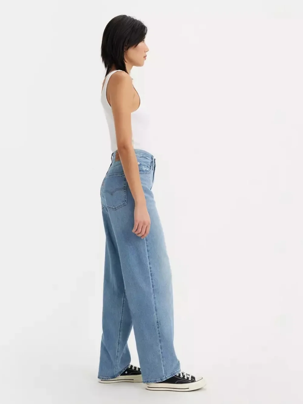 Levi's Baggy Dad Jeans 24W In The Middle (Medium Wash) - Picture 5 of 16